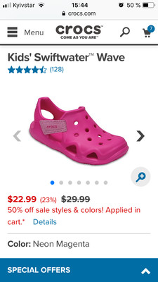 crocs 50 off sale